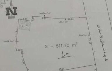 511 متر زمین مسکونی داخل بافت