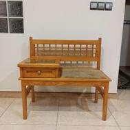 میز تلفن چوبی