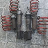 کمک فنر رگلاژی پراید کمک جلو موجوده فنر ها بریده شده