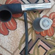 کیت مکش استیل ومنبع اگزوز اسپرت پشت سری