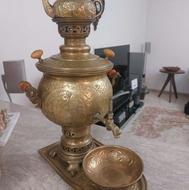 سماور ذغالی مسی نو پنج لیتری