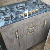 گاز رومیزی 5 شعله با کابینت