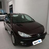 پژو 206 sd v8 1394 بادمجونی