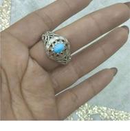 انگشترفیروزه نقره نیشابوری