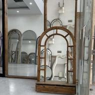 آینه قاب چوبی گنبدی