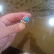 نقره رکاب دست ساز نگین فیروزه