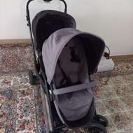 کالسکه دوقلو evenflo کاملا سالم و تمیز داخل سایت 80 تومن