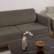 مبل تخت شو به رنگ طوسی