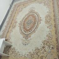 فرش3*4 کارکرده کرم 500 شانه
