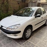 پژو 206 صندوقدار v8 فرانسوی کم کارکرد مدل 1391