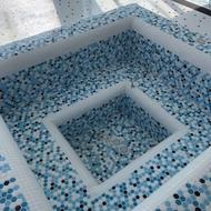 سنگ کاری و کاشی کاری و استخر جکوزی آجرنمای