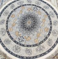 یک فرش گرد (1 × 1) 700 شانه اصل زمینه کرم