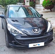 پژو 207 اتوماتیک tu5p مشکی کم کار سقف فلز