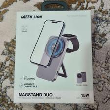 شارژر بی سیم گرین لاین مدل Green Lion Magstand Duo