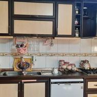کابینت تمام ام دی اف به همراه گاز سینک و هود