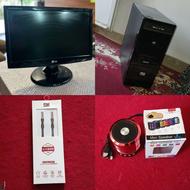 کیس و مانیتور و اسپیکر