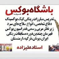 تدریس انواع سلاح های سرد