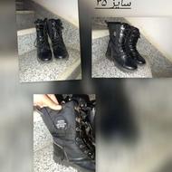 کفش چکمیه چرم بچگانه