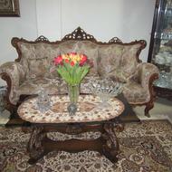 ست سرویس مبل و نهار خوری چوبی