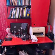 سرویس خواب تک نفره با کتابخانه و پاتختی