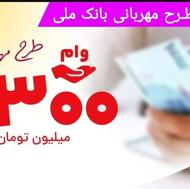وام مهربانی یک روزه بانک ملی