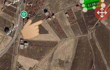 هزارمترزمین دارای آب برق فنس جاده4متر