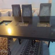 میز نهار خوری چهار نفره درحدنو باسه صندلی