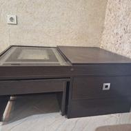 میز جلو مبلی با تخته نرد