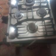 اجاق گاز صفحهی پویا استیل دارای فندک برقی