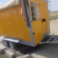 فروش دکه یک ماه کار صفره .چهار چرخ سفارشی درست شده
