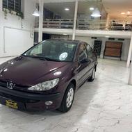 پژو 206 sd v8 1395 بادمجونی استثنائی