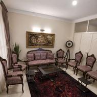 مبل استیل 9 نفره و میز وسط و چهارتا عسلی