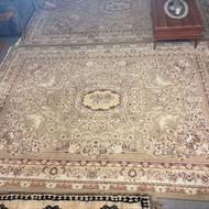 2 عدد فرش 9 متری کاملا سالم رنگ گردویی طرح ریز 700 شانه