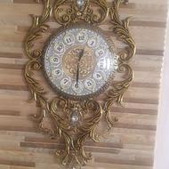 ساعت دیواری کوارتز آرام گرد برنجی