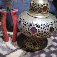 جای شمع برنجی قدیمی