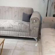 مبل راحتی شیک ونو باجلومبلی بدون استفاده