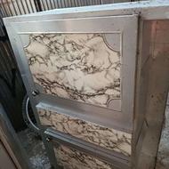 کابینت آلومینیومی به همراه سینک ظرفشویی