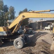 بیل مکانیکی کوماتسو لاستیکی