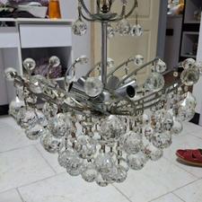 لوستر 5 شاخه کریستال