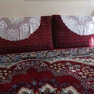 دو جفت پشتی دستباف قدیمی