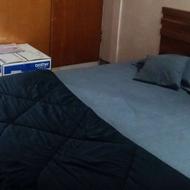 تخت دونفره mdf و تشک دو نفره رویال طبی فنری