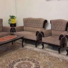 سرویس مبل و میز نهارخوری همراه با میز تلویزیون