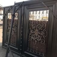 حفاظ نرده اکاردئونی شاخ گوزنی قفل مخفی دوعدد