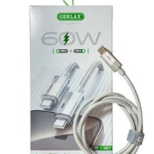 کابل شارژ - برند : GERLAX - درگاه TYPE C به TYPE C