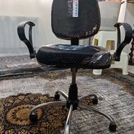 صندلی نو مشکی تمیز گردان مدل کاووس