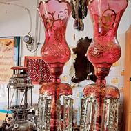 لاله شمعدان عباسی پنکه 3 فیتله هلندی قدیمی
