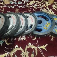 وزنه بدنسازی دور لاستیک مخصوص هالتر خانگی