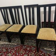 4 عدد صندلی چوبی