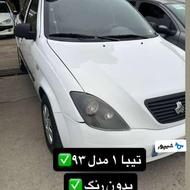 تیبا 1. مدل 93 بدون رنگ شاسی سالم