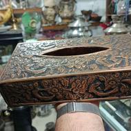 جا دستمال مسی قلمزنی